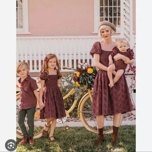 Jessakae Penny lane Large brown Smocked dress